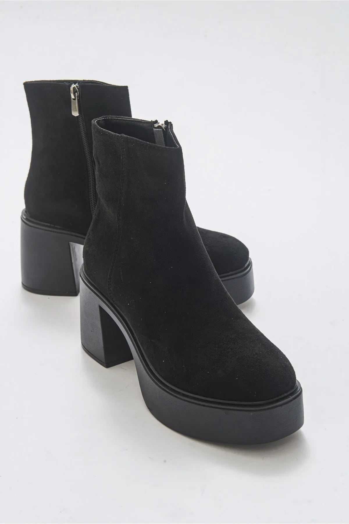 LuviShoes  West Schwarze Wildleder-Damenstiefel