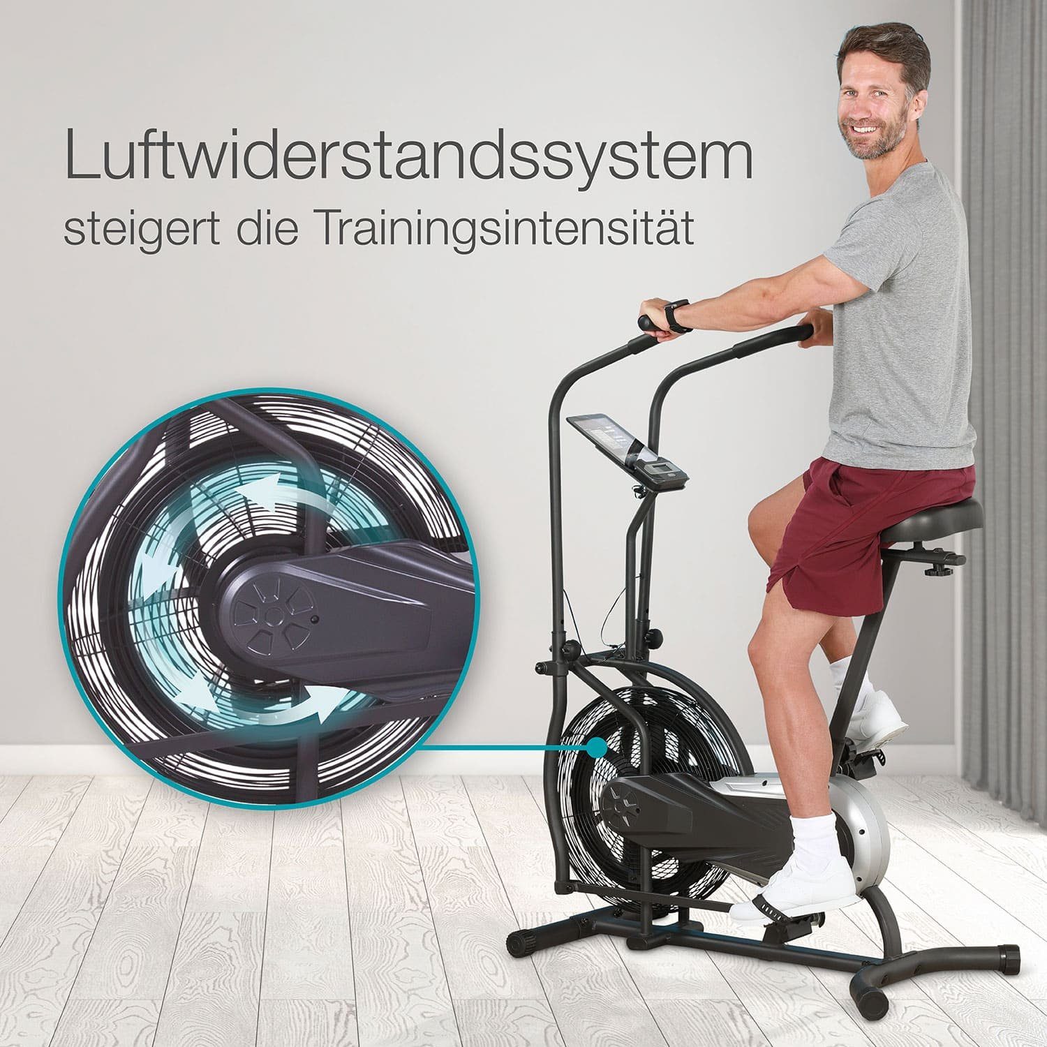 aktivshop Crosstrainer aktiv Airbike (mit Handpulsmessung)