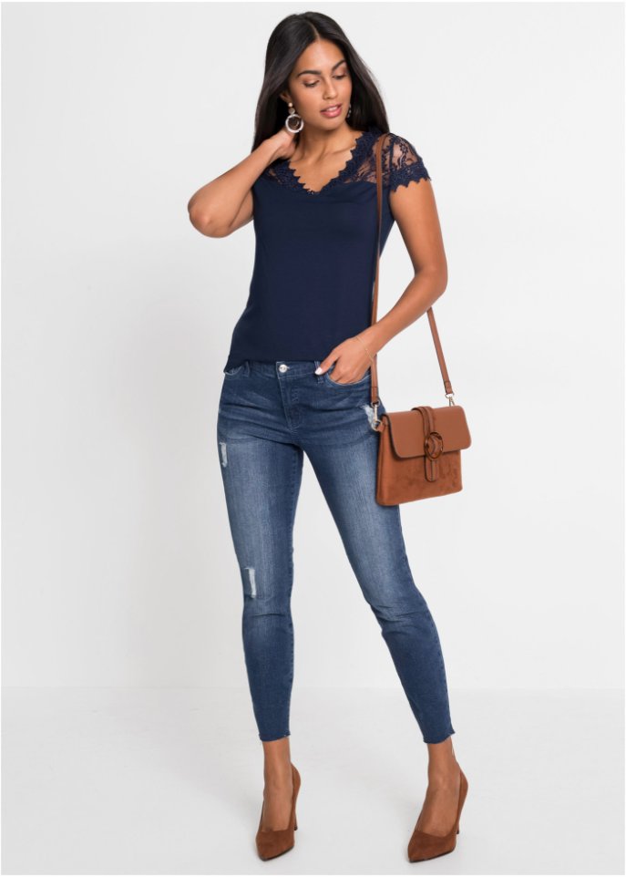 Shirt mit Spitze
