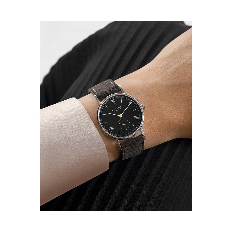 Nomos Glashütte Damenuhr Ludwig 33 Petit Noir