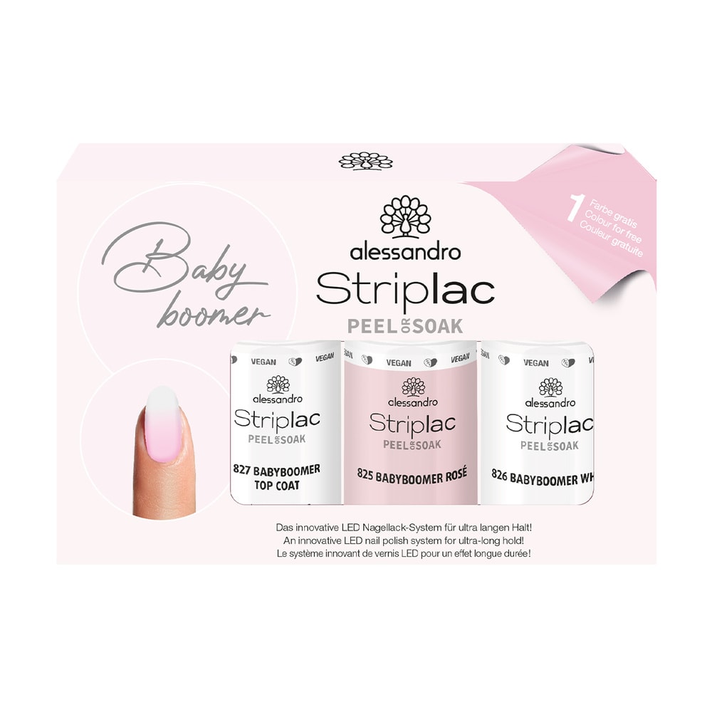 alessandro Striplac Babyboomer Set Vernis à ongles UV