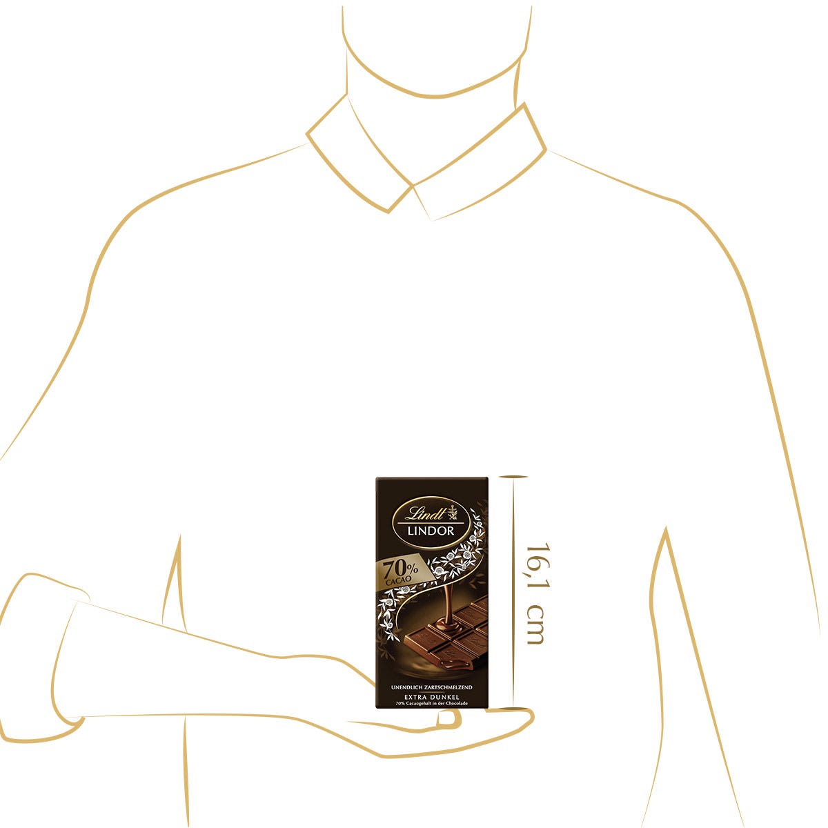 LINDOR Extra Dark 70%, 100g