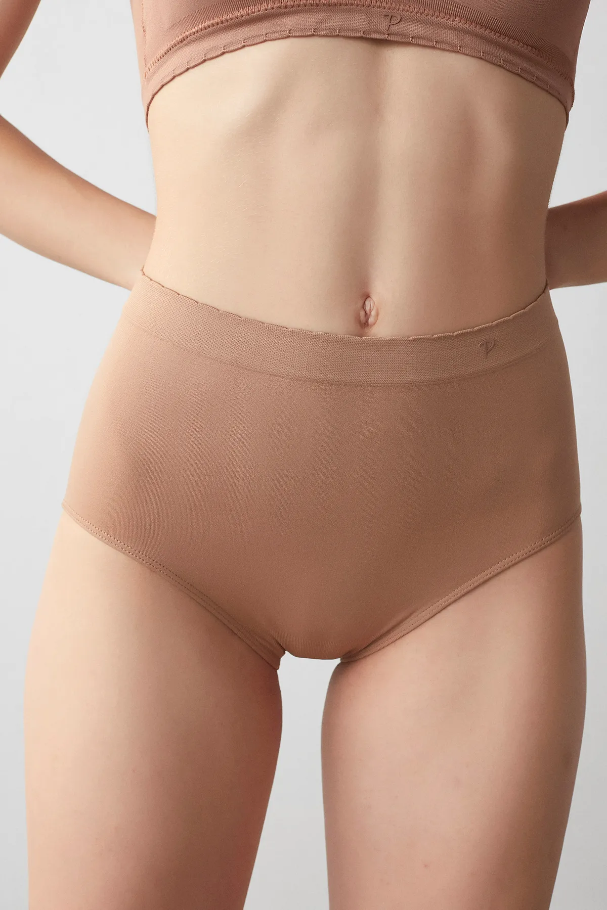 Penti  Slip - Braun - Unifarben