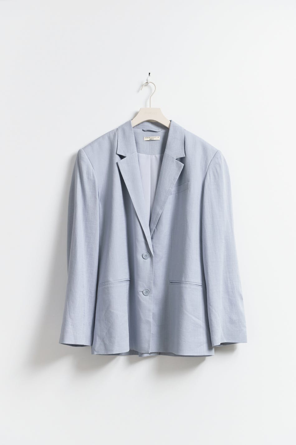 Oversize linen blend blazer