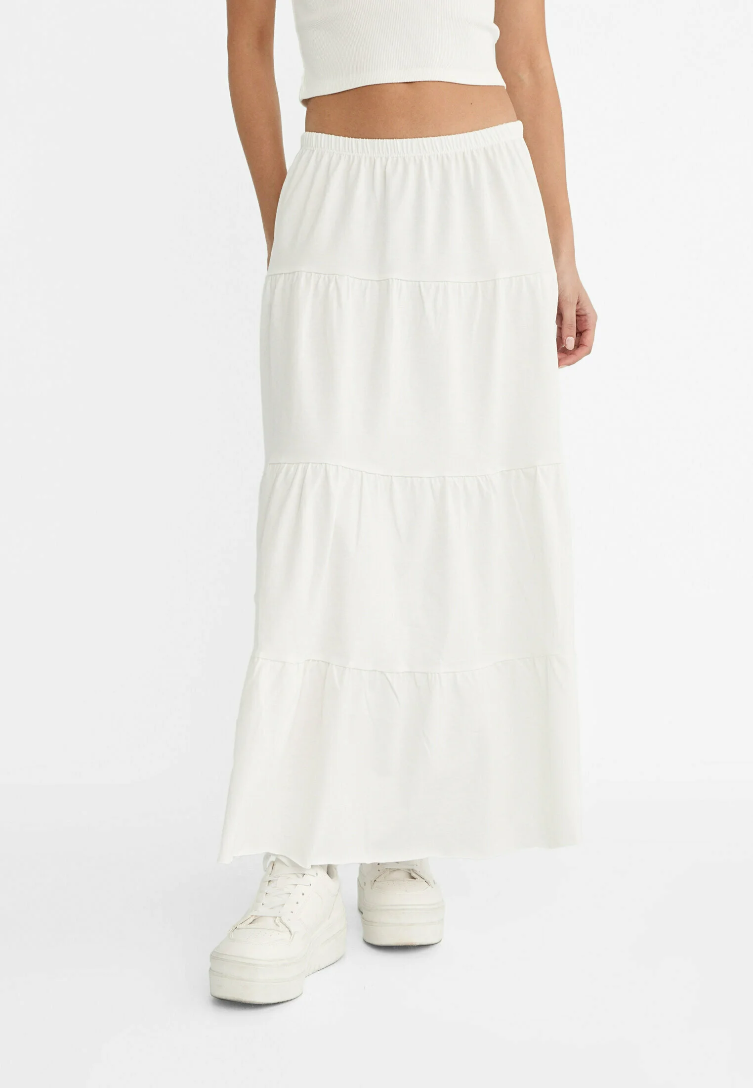 Stradivarius FLOWING BOHO - Falda larga