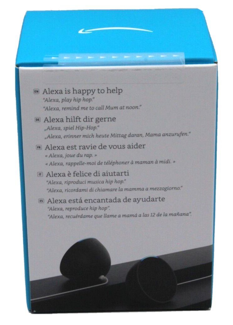 Amazon Echo Pop 2023 Kompakter & Smarter WLAN Bluetooth Lautsprecher Alexa Smart Speaker (WLAN (WiFi), Bluetooth, 15 W, voller Klang, mit Sprachsteuerung, Energiesparmodus)