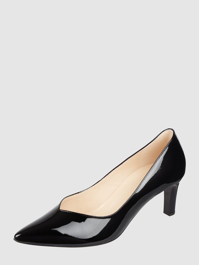 Pumps in Lack-Optik in schwarz