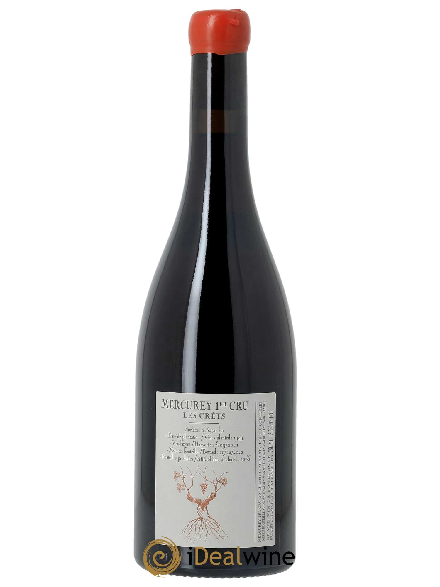 Mercurey 1er Cru Les Crêts Raphaël Corcia  2021 - Lot de 1 Bouteille