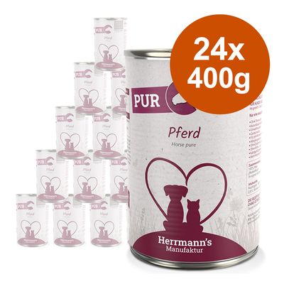 Sparpaket Herrmann's Bio-Reinfleisch 24 x 400 g