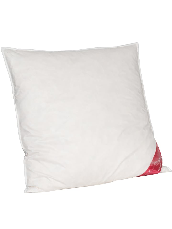 Künsemüller 100% Feder Kopfkissen in weiß günstig kaufen 80x80 cm