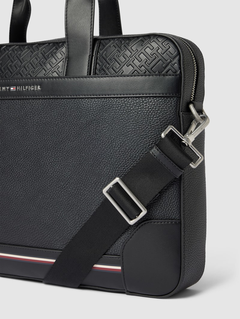 Laptoptasche mit abnehmbarem Riemen Modell 'CENTRAL' in schwarz