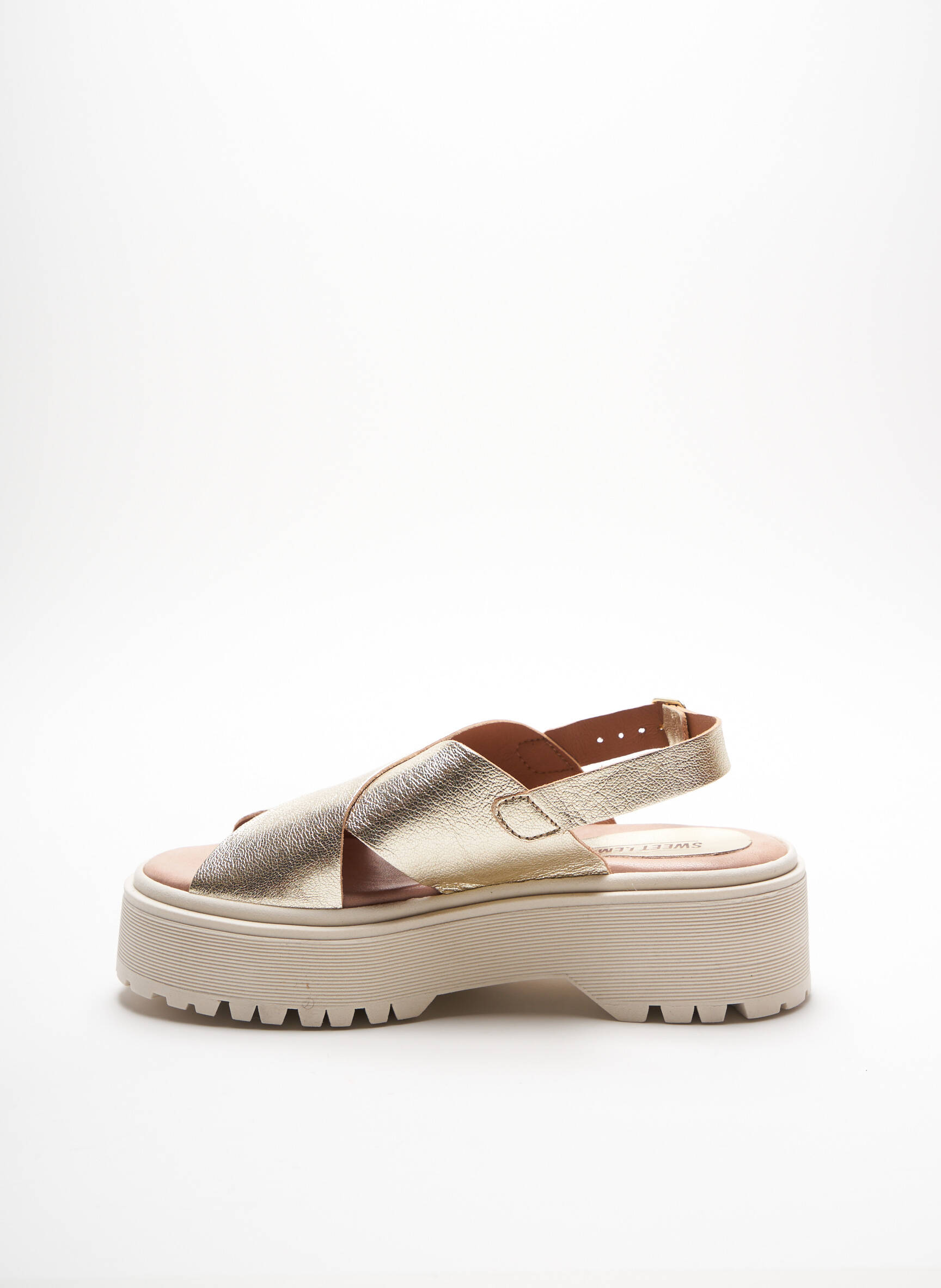 Sweet Lemon Sandales Nu Pieds Femme couleur jaune