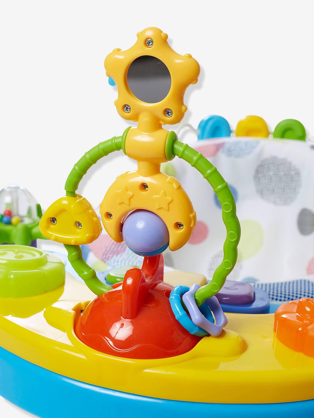 Vertbaudet 2-in-1 Baby Lauflernhilfe TROTT&POUSS, mitwachsend - weiß bedruckt