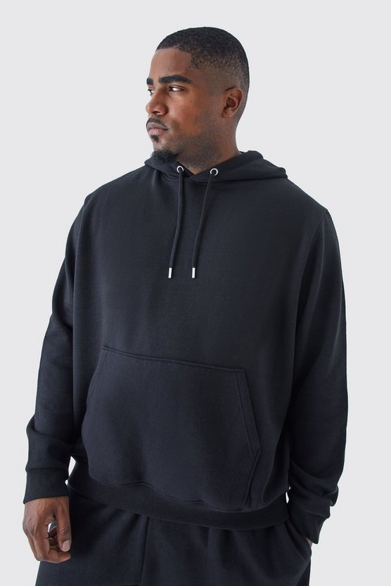 Plus kastiger Basic Hoodie