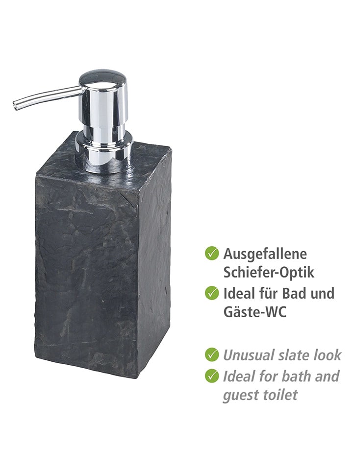 Wenko Seifenspender ''Slate Rock'' in Anthrazit - 250 ml günstig kaufen onesize