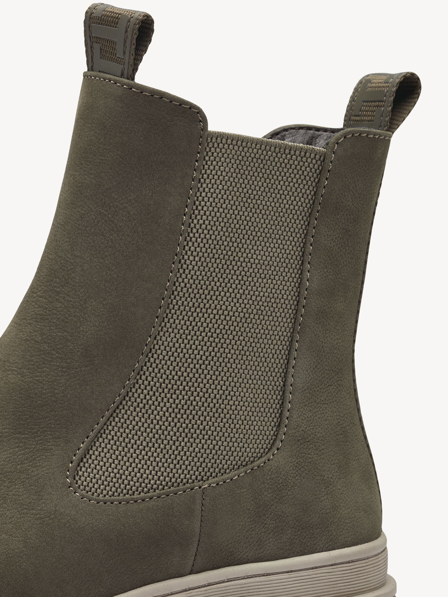 Bottine Chelsea en cuir - vert