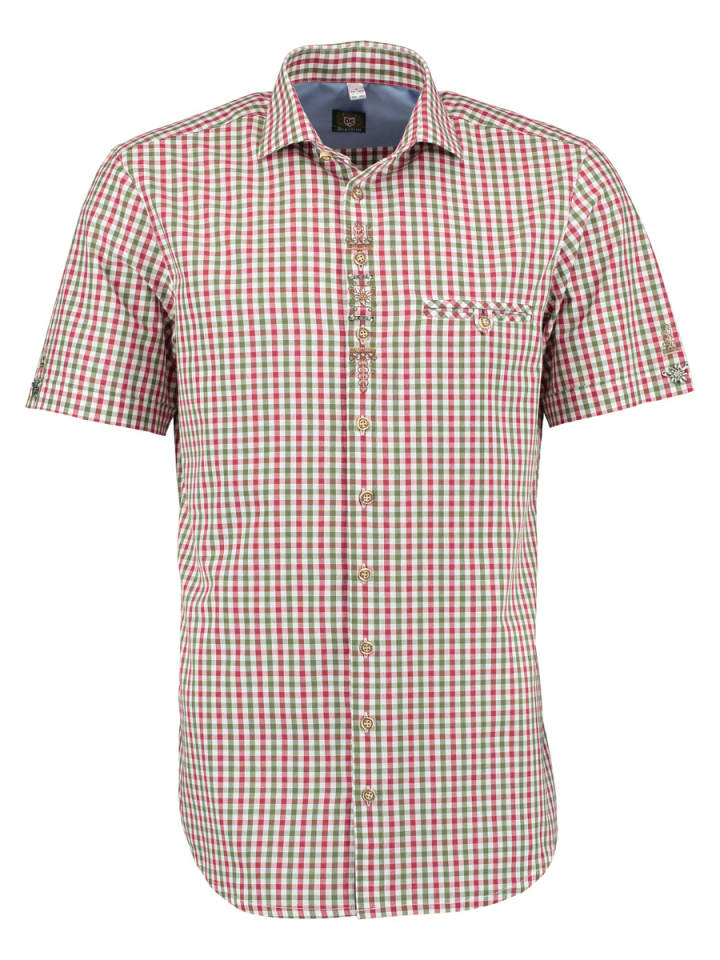 OS-Trachten Trachtenhemd Bleri in khaki/schlamm günstig kaufen