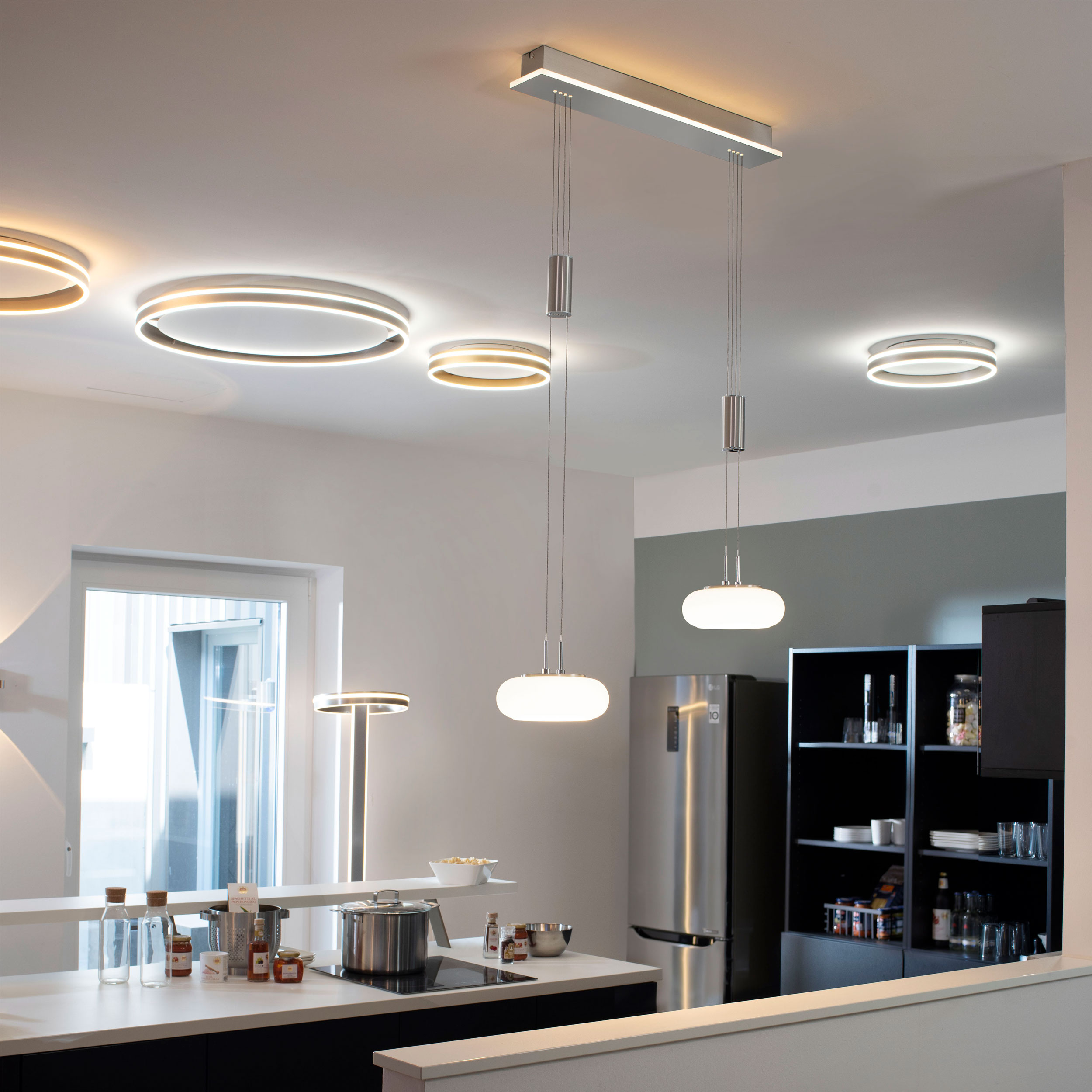 QLED-Pendelleuchte 3flg