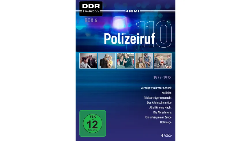 Polizeiruf 110 - Box 6 (DDR TV-Archiv) mit Sammlerrücken  [4 DVDs]