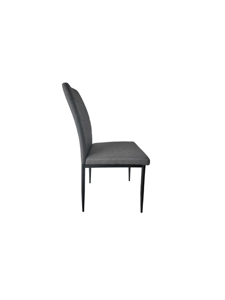 byLiving 2er-Set: Esszimmerstuhl LYRA in Grau/Schwarz - (B) 46 x (H) 90,5 x (T) 58 cm günstig kaufen onesize