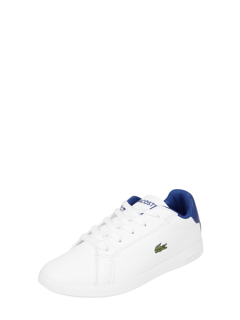 Sneaker in Leder-Optik Modell 'Graduate' in weiß