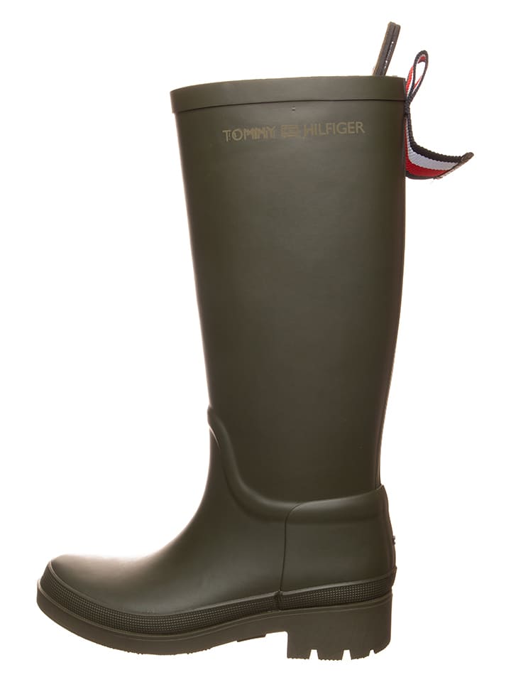 Tommy Hilfiger Shoes Gummistiefel in Khaki günstig kaufen