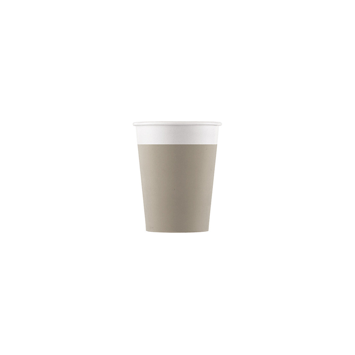 Papp-Partybecher/Trinkbecher Taupe, 200 ml, kompostierbar, 8 Stück