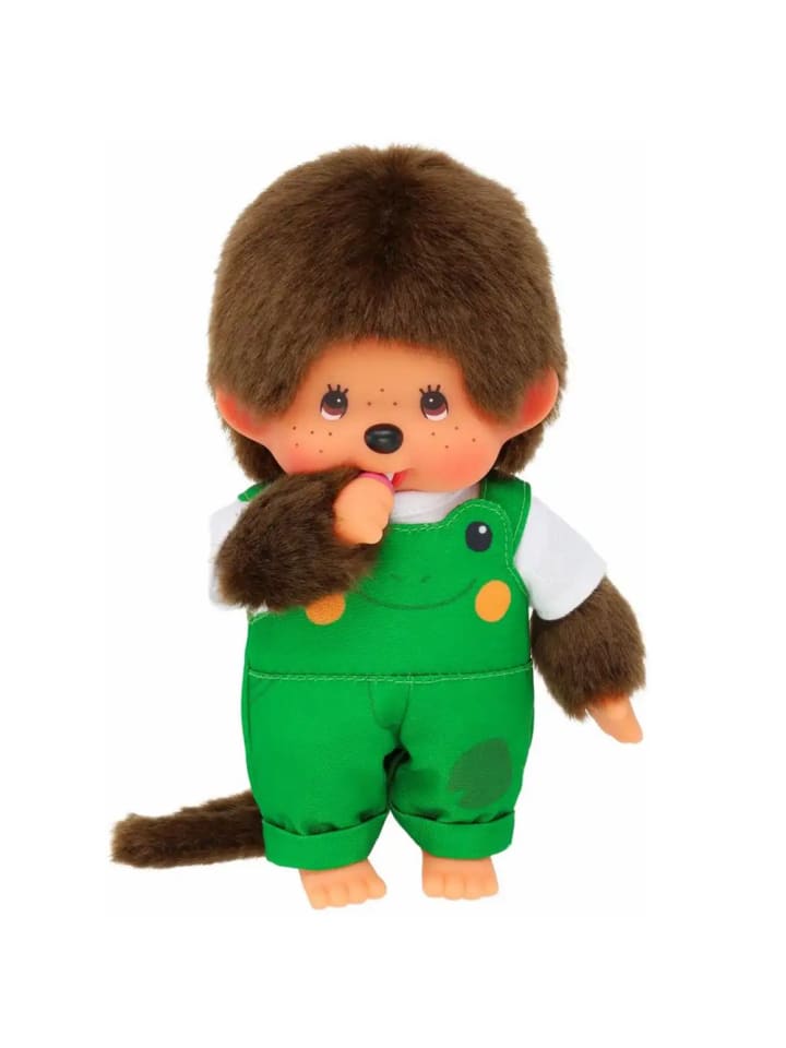 Monchhichi Junge mit Frosch Latzhose | 20 cm | Monchhichi Puppe | Fashion günstig kaufen onesize