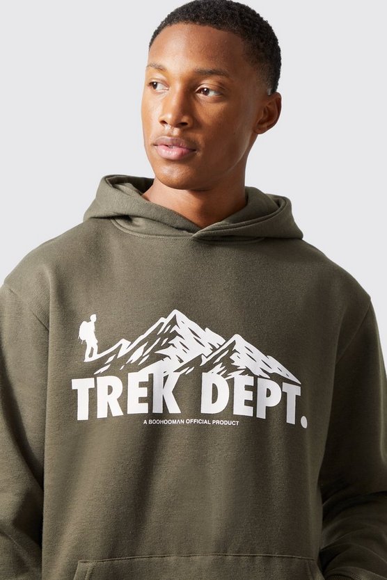 Oversize Hoodie mit Active Trek Print