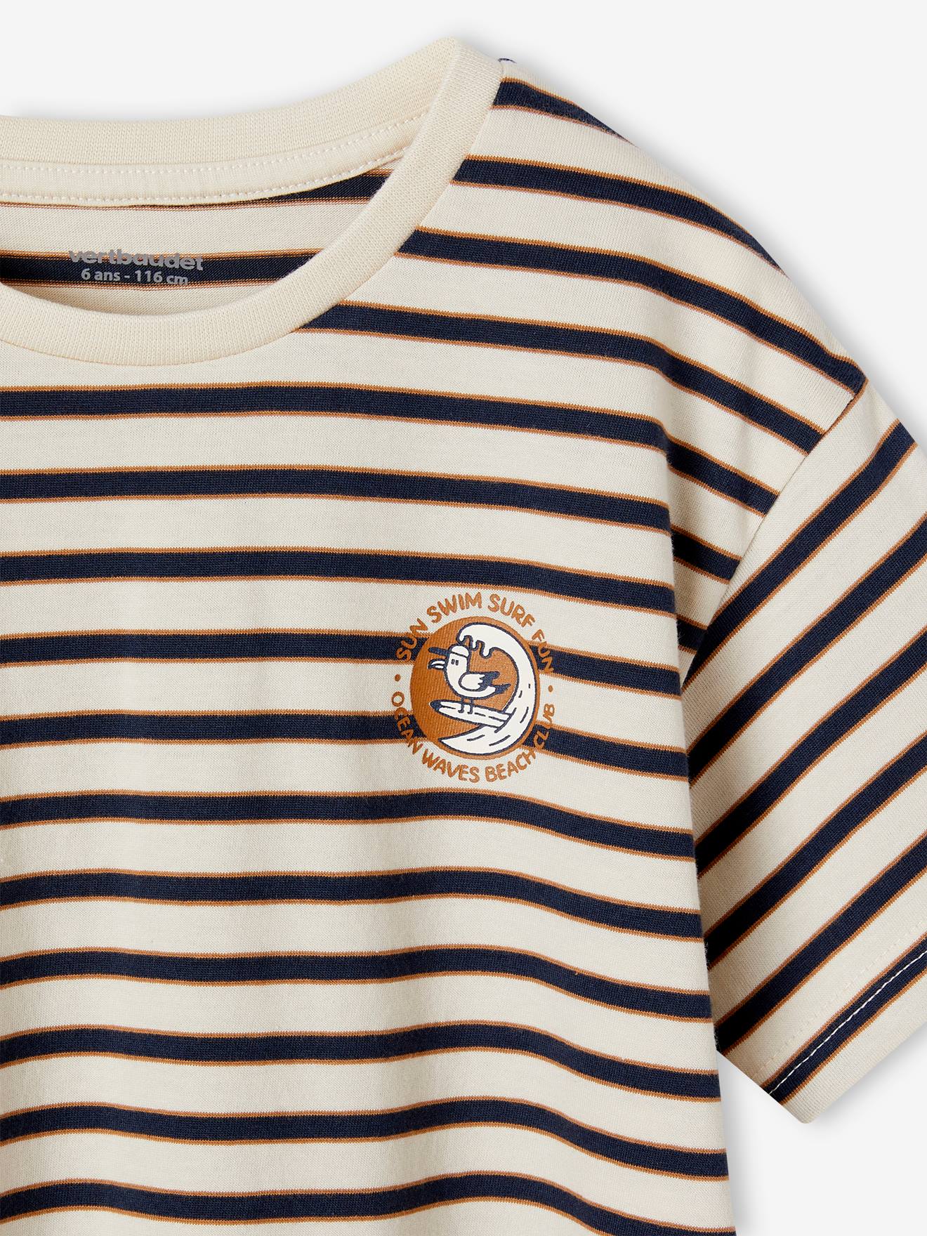 Vertbaudet Jungen T-Shirt Oeko-Tex - marine gestreift