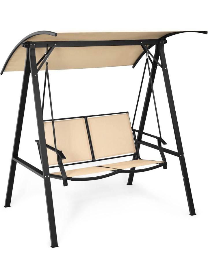 COSTWAY Hollywoodschaukel 2-Sitzer in Beige günstig kaufen onesize