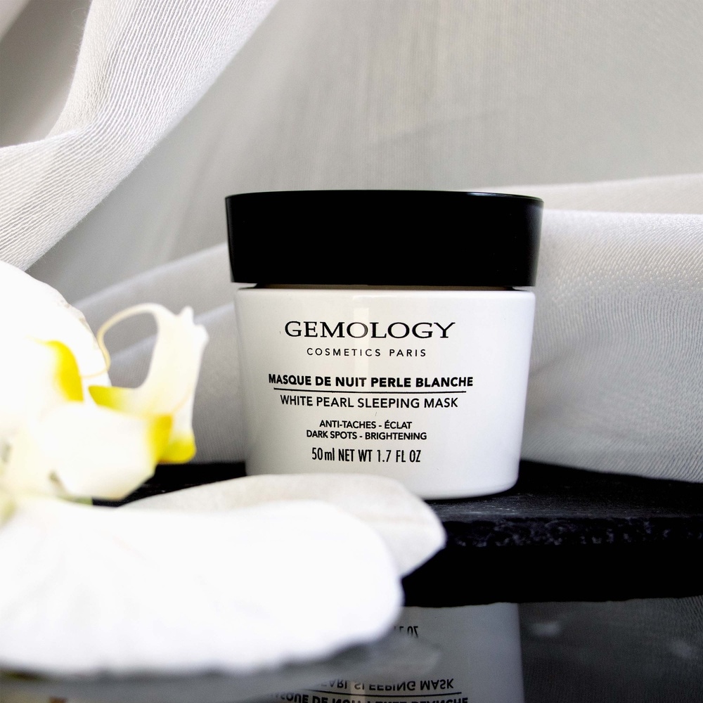 gemology Masque de Nuit Perle Blanche - Masque Ec laircissant Masque