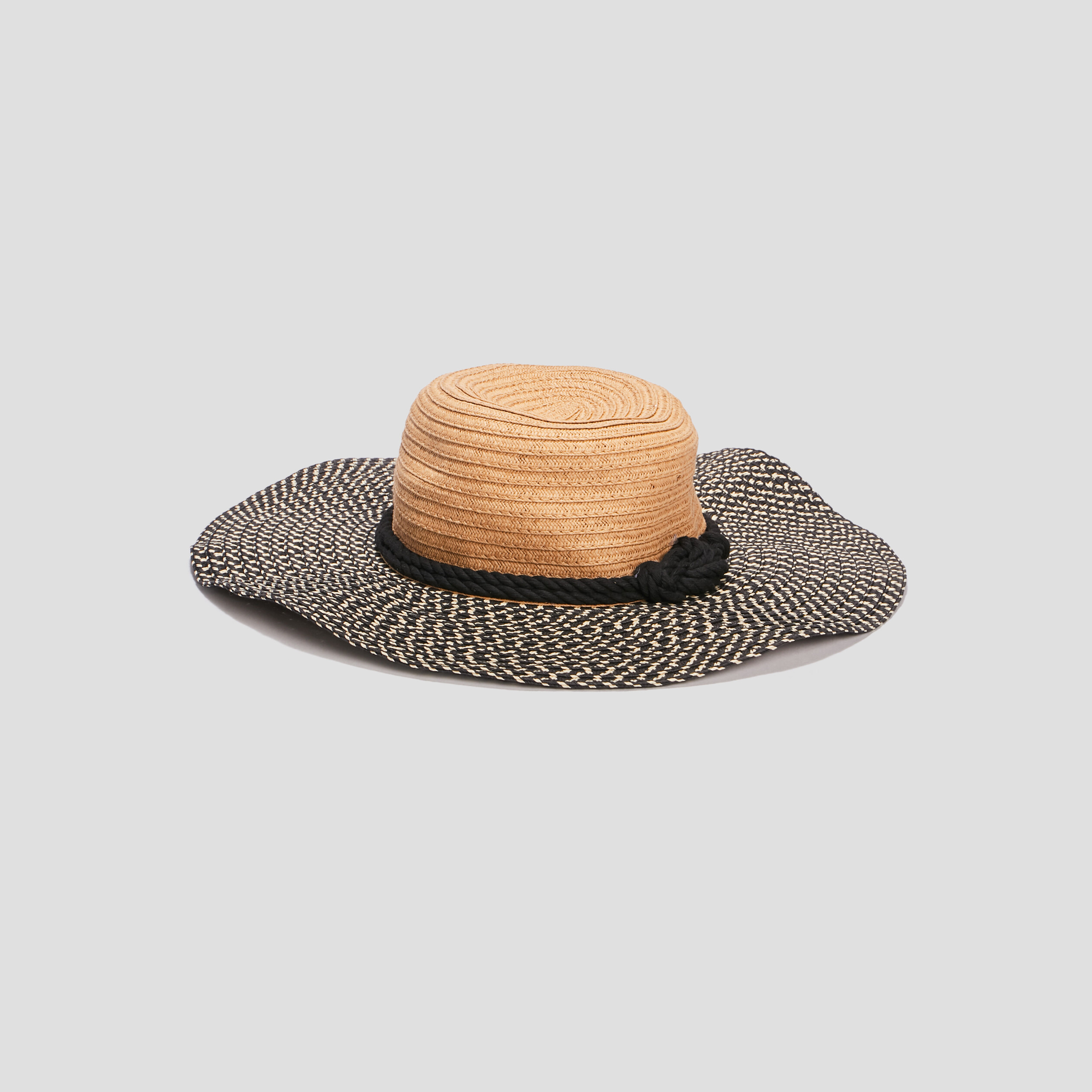 Chapeau capeline tressé multicolore femme | La Halle