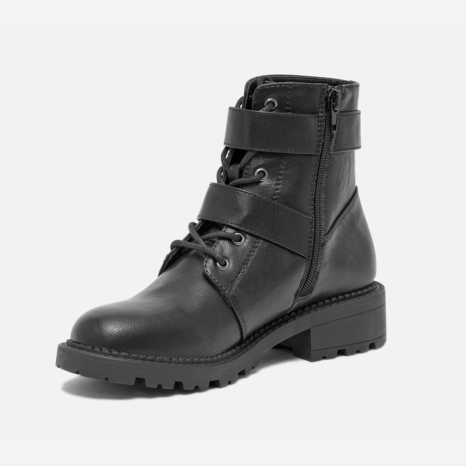 Boots à lacet TEXTO noir
