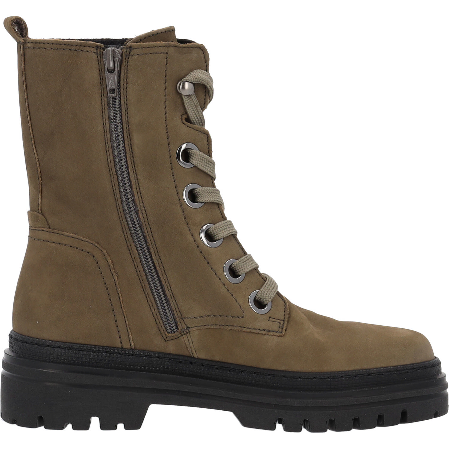 Gabor 91.721, Schnürstiefeletten, Damen, Grün (oliv)