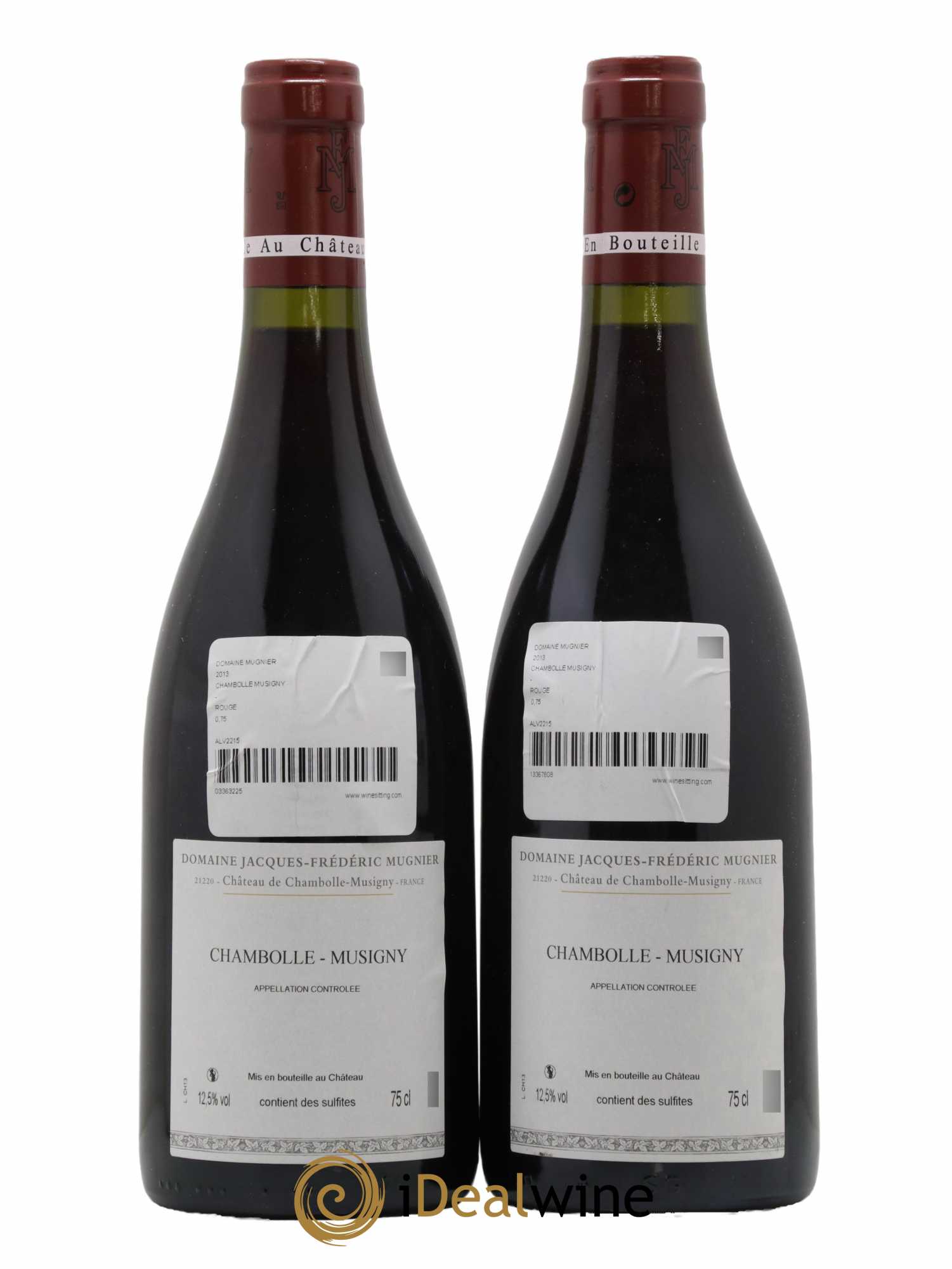Chambolle-Musigny Jacques-Frédéric Mugnier  2013 - Lot de 2 Bouteilles