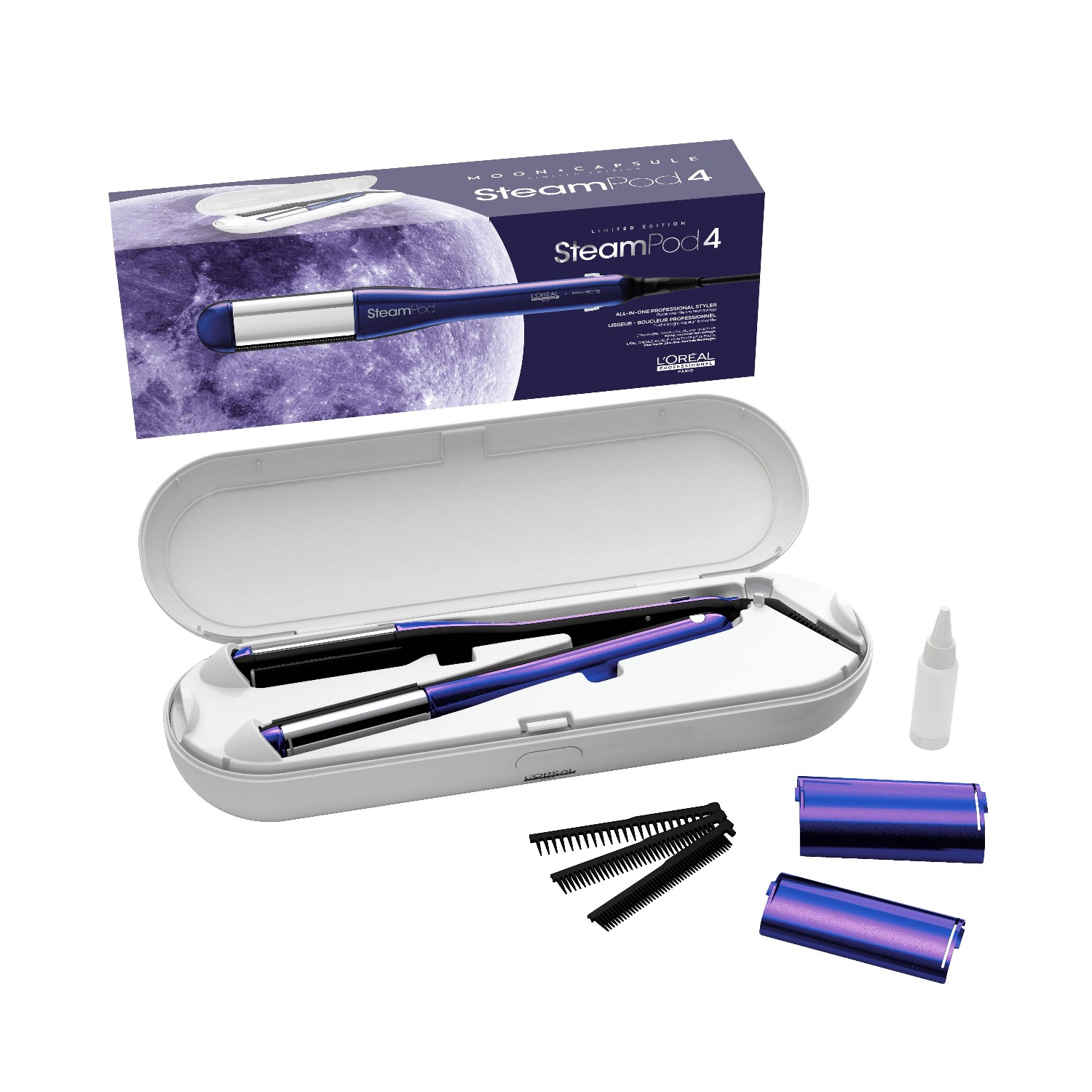 4 Moon Capsule Limitierte Edition All-in-One Pflegestyler mit Dampf-Technologie