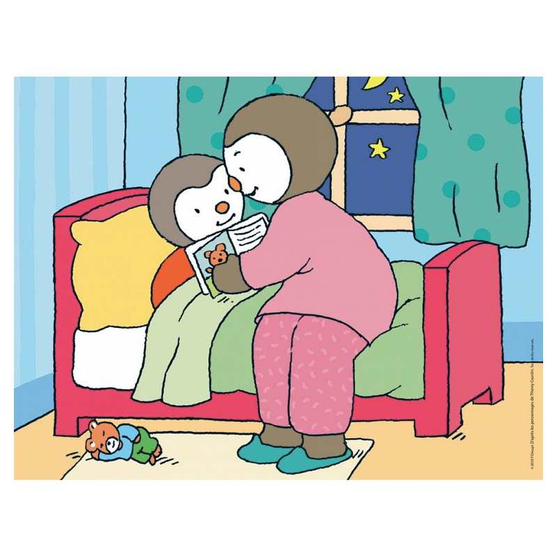 Puzzle Tchoupi fait dodo 30 pièces