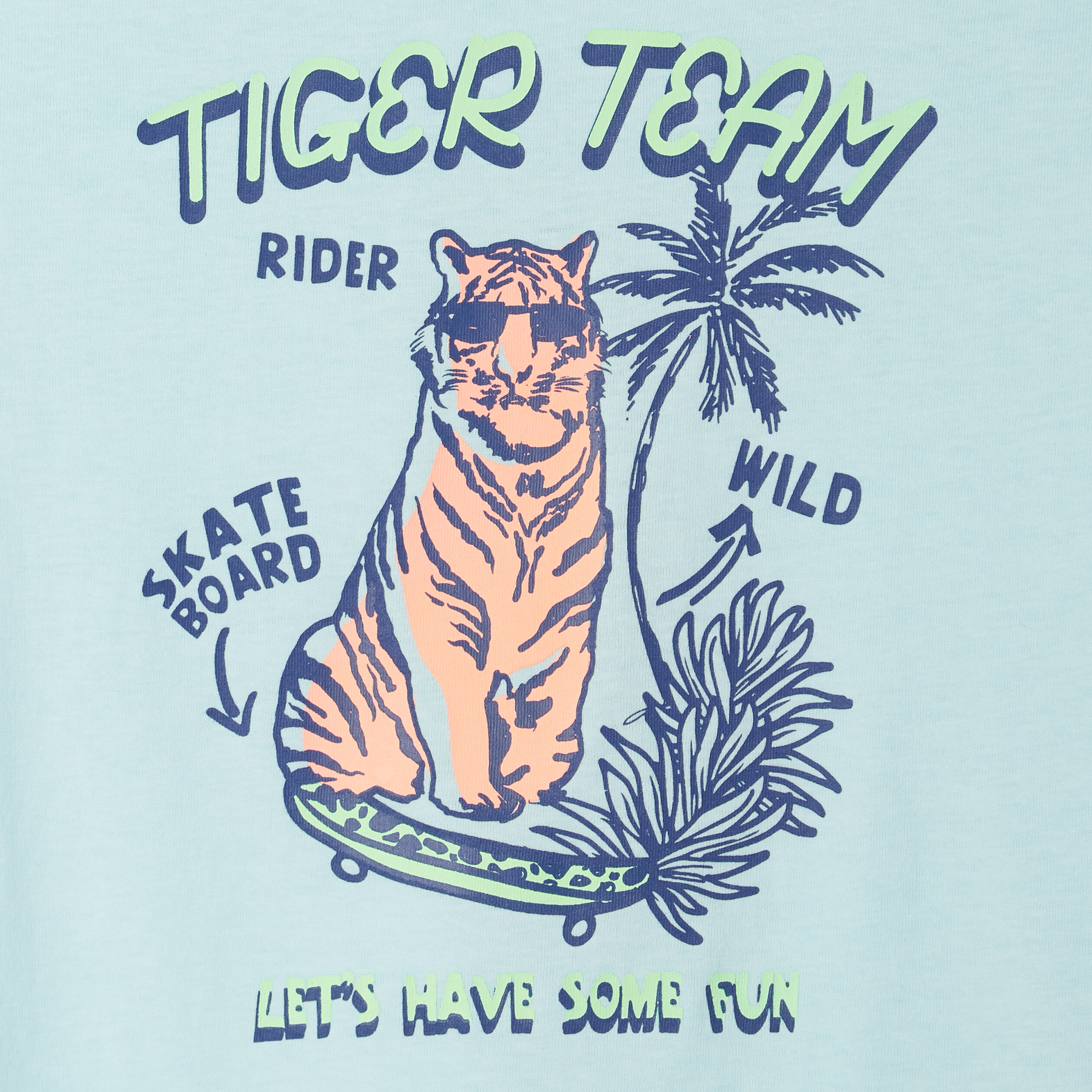 T-shirt à manches courtes bleu clair garçon | La Halle
