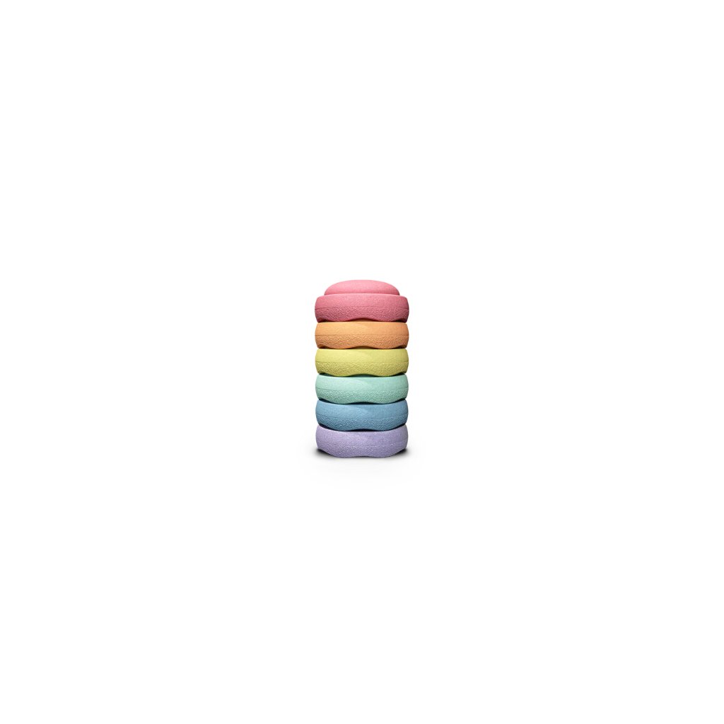 ​​Stapelstein Mini Rainbow Pastel, 6 Stk.