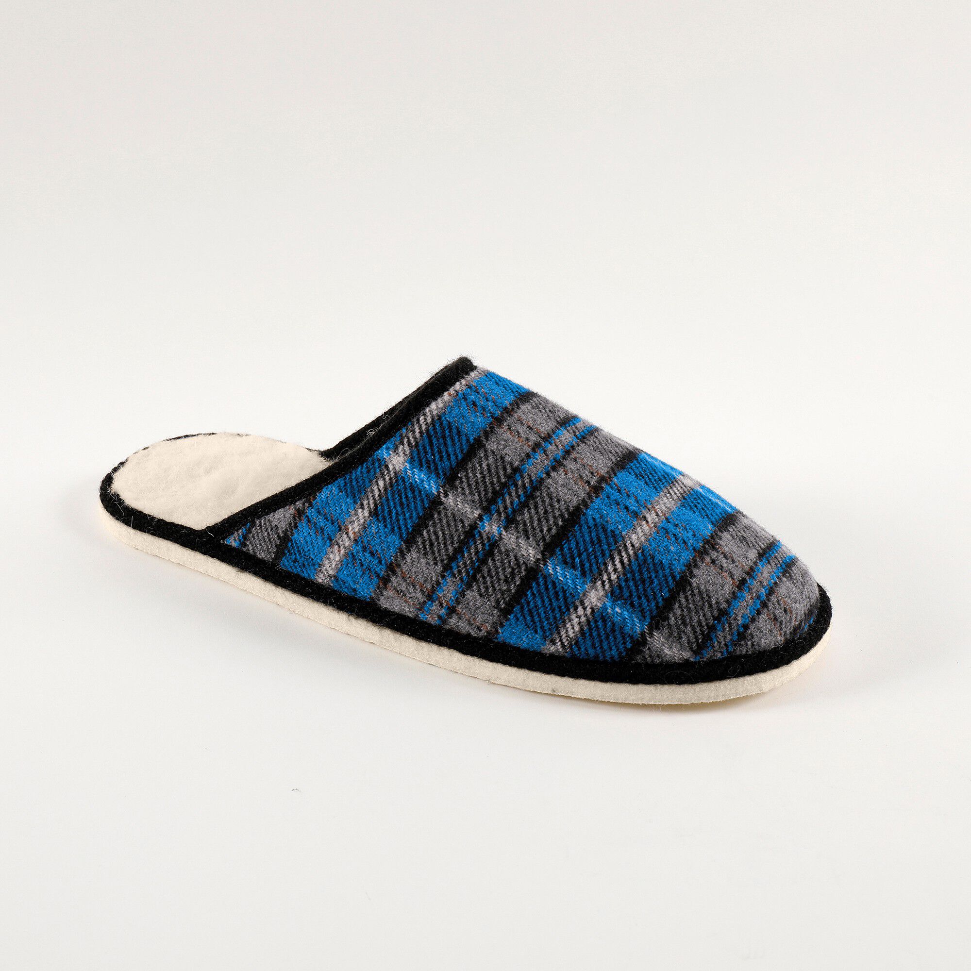 Mules homme silencieuses fourrées laine