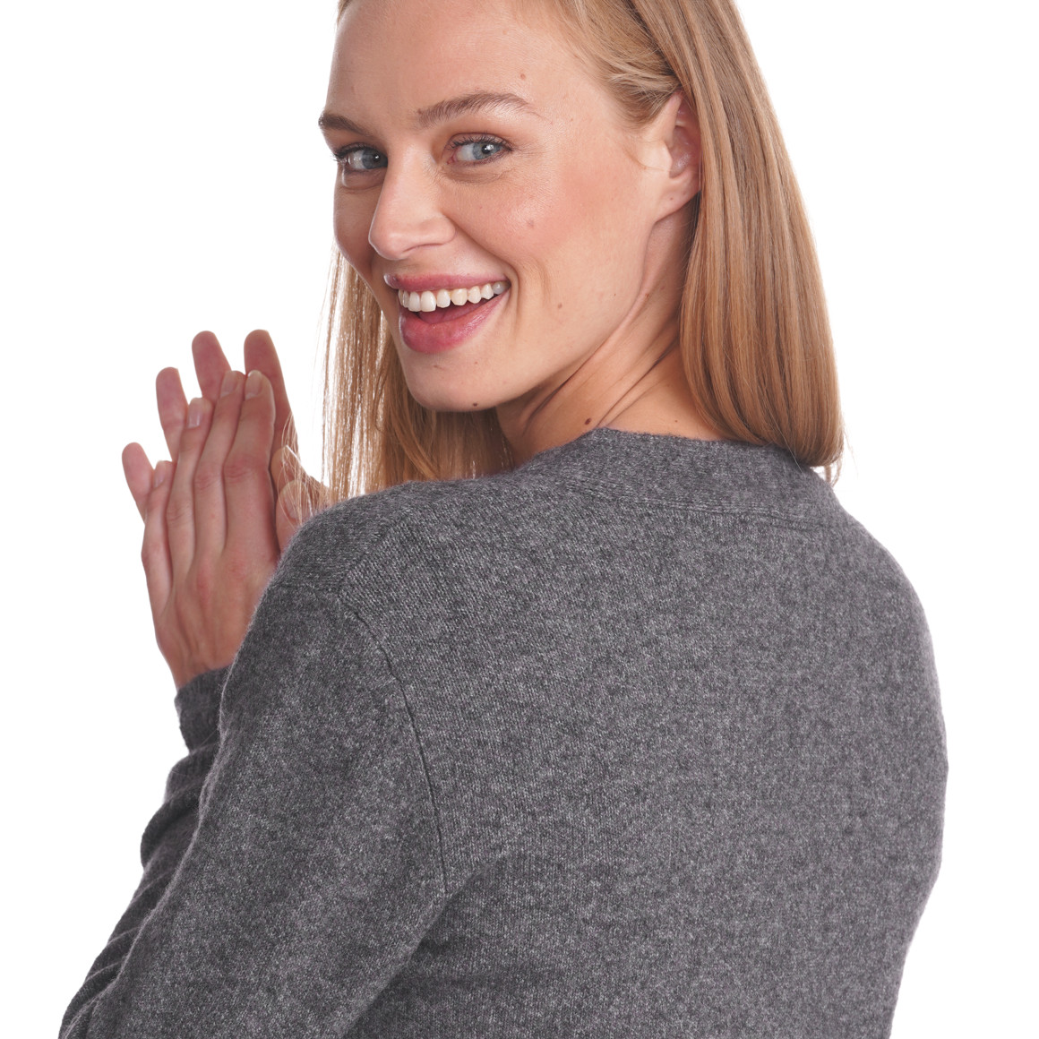Damen Strickjacke meliert
