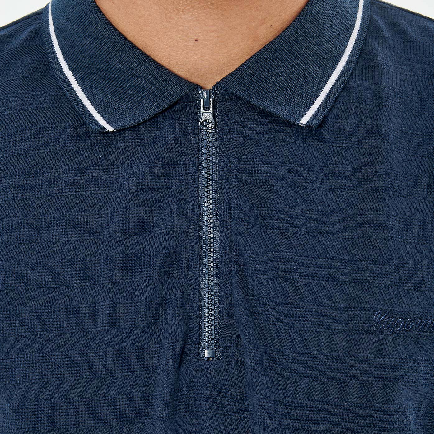 TURN   Polo bleu marine homme 100% coton