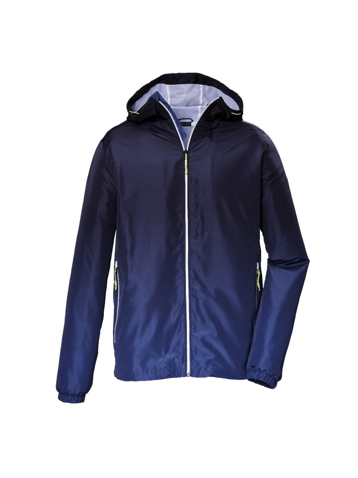 Killtec Sommerjacke mit Kapuze wasserabweisend in Blau günstig kaufen