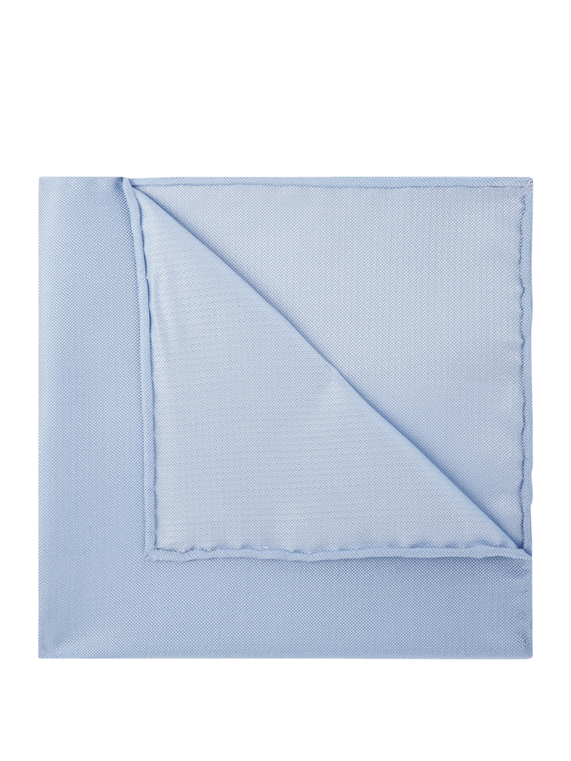 Einstecktuch aus Seide in bleu