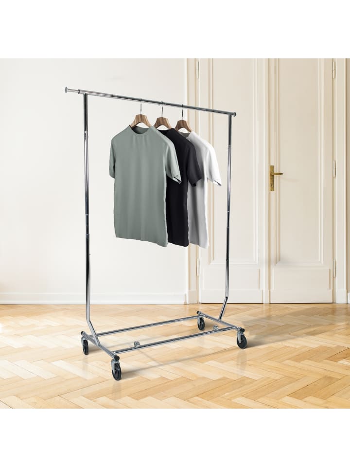 axentia Garderobenständer, verchromt, verstllbar günstig kaufen onesize