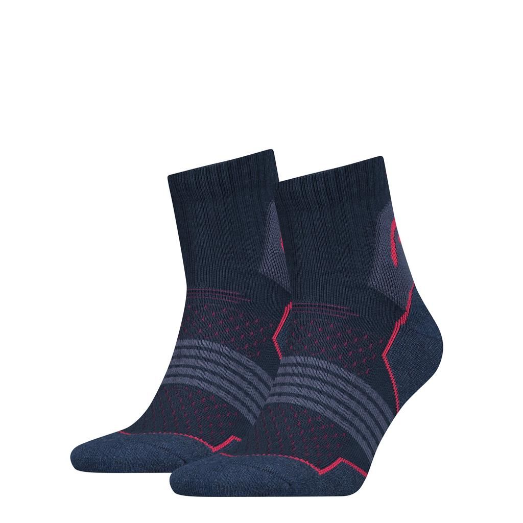HEAD 6 Paar Hiking Quarter Pink/Blue Wandersocken