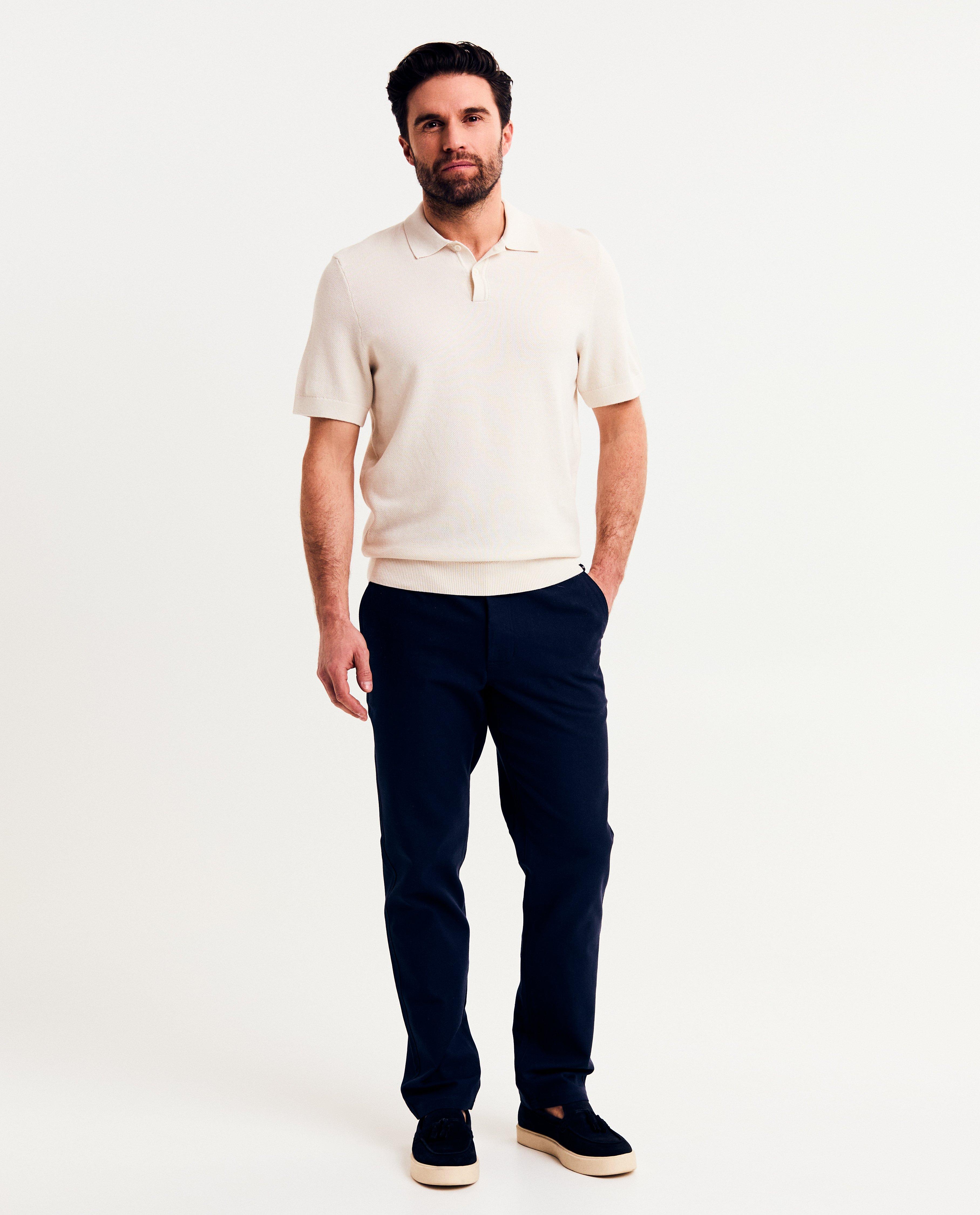 Tricou polo Hampton Bays alb