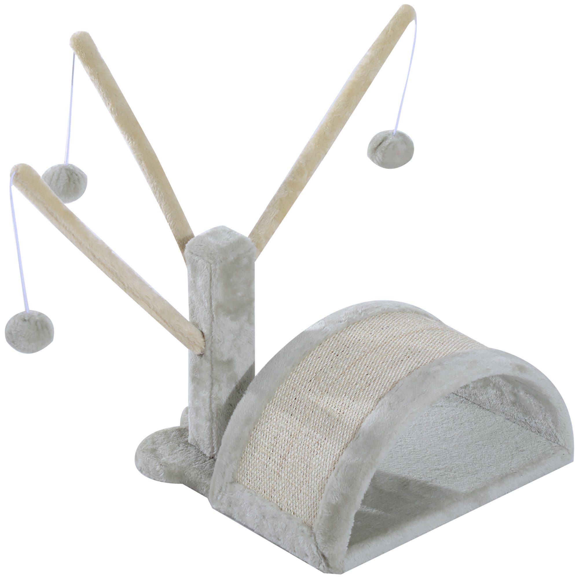 PawHut Kratzbaum Katzenbaum Katzenkratzbaum Kletterbaum Katze Sisal (Modell7/hellgrau), 38L x 38W x 40H cm