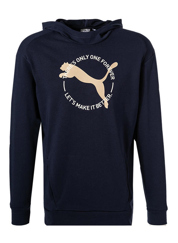 PUMA, Hoodie, Baumwolle, navy